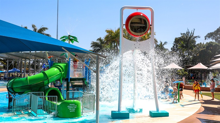 Hervey Bay Aquatic Centre's new wetplay area opened in September 2025